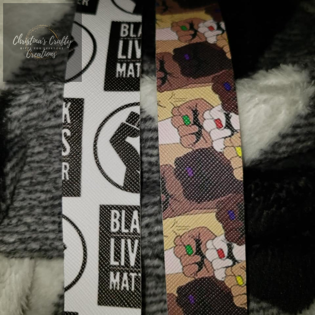 Wristlet Key Chain Blm And Sanitizer Holder