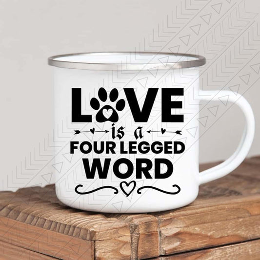 4- Legged Word Enamel Mug Mug