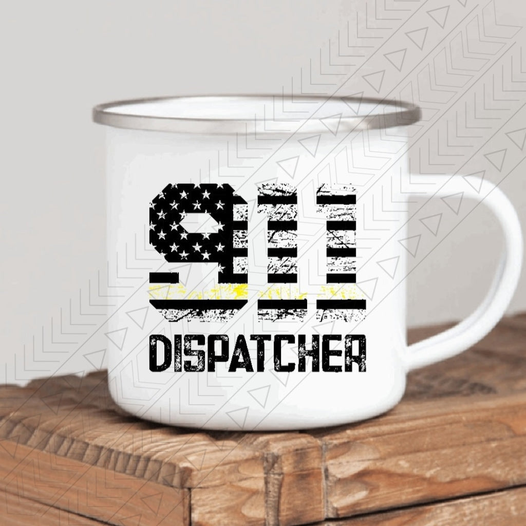 911 Dispatcher Enamel Mug Mug