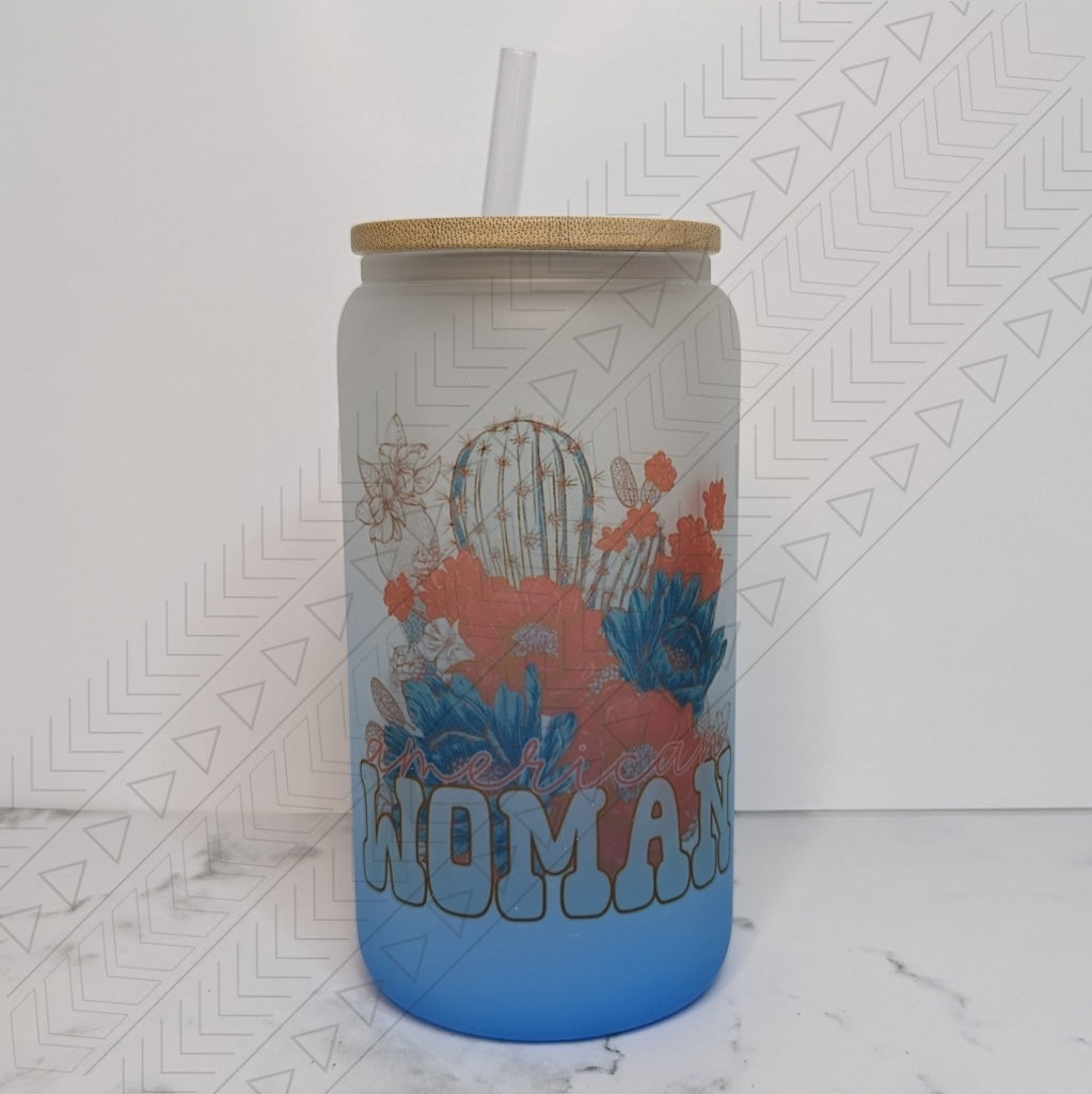 American Woman Ombre Glass Can Glass Can
