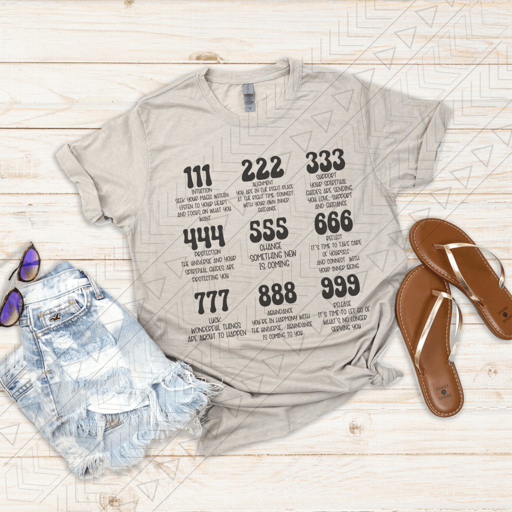Angel/Intuition Numbers Shirts & Tops