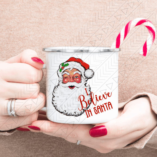 Believe In Santa Enamel Mug Mug
