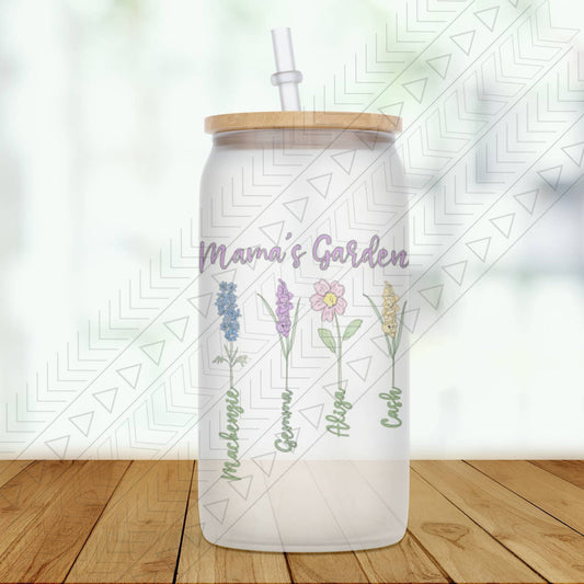 Mamas Garden Custom Glass Can Glass Can