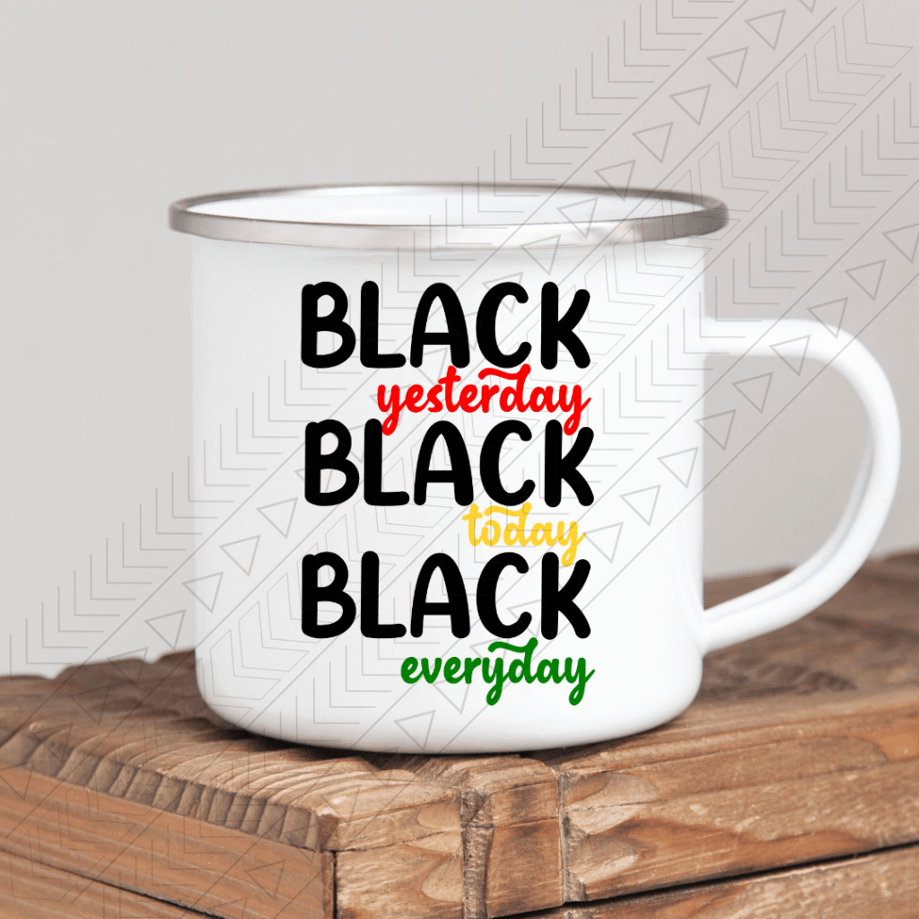 Black Everyday Enamel Mug Mug