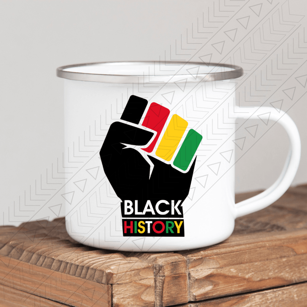 Black History Enamel Mug Mug