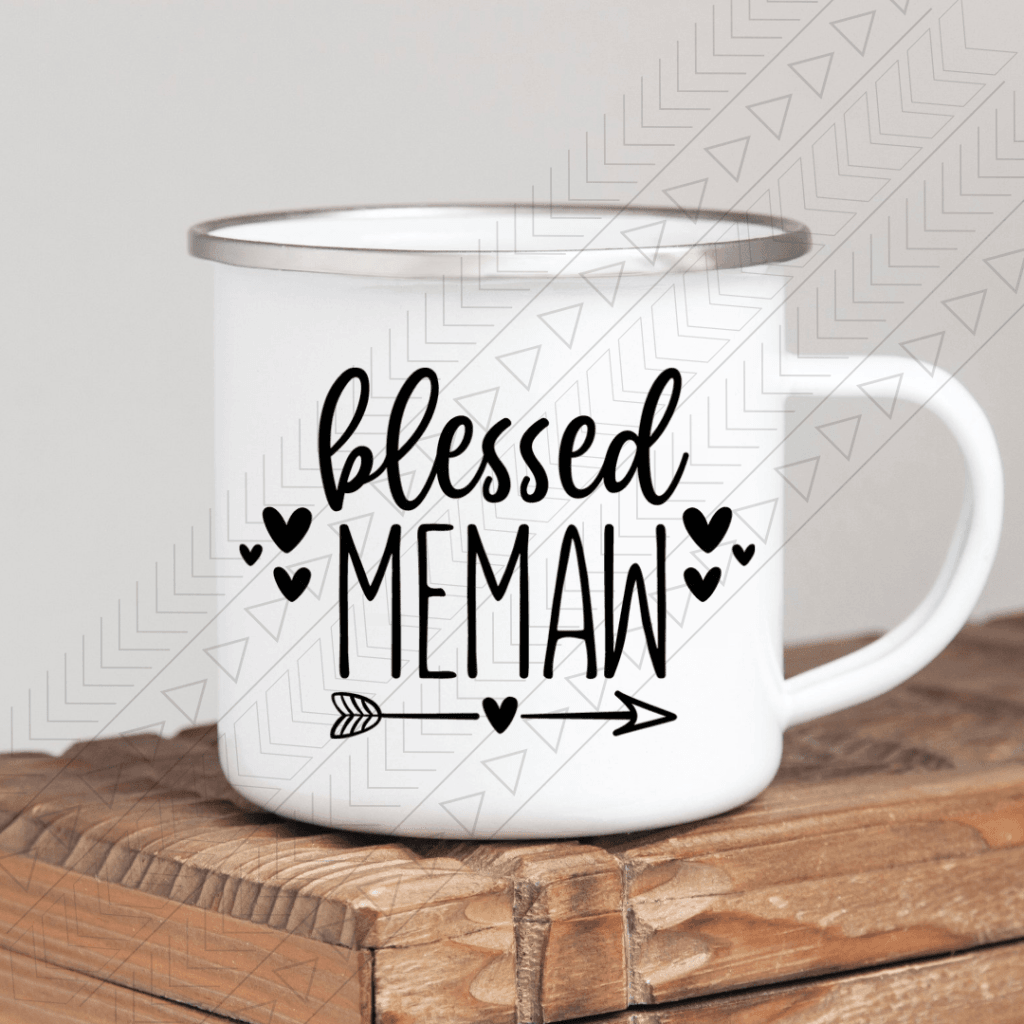 Blessed Memaw Enamel Mug Mug