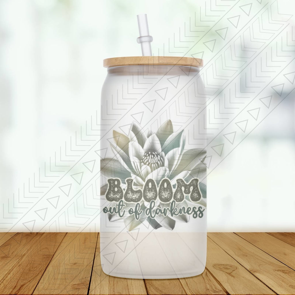 Bloom Out Of Darkness Glass Can