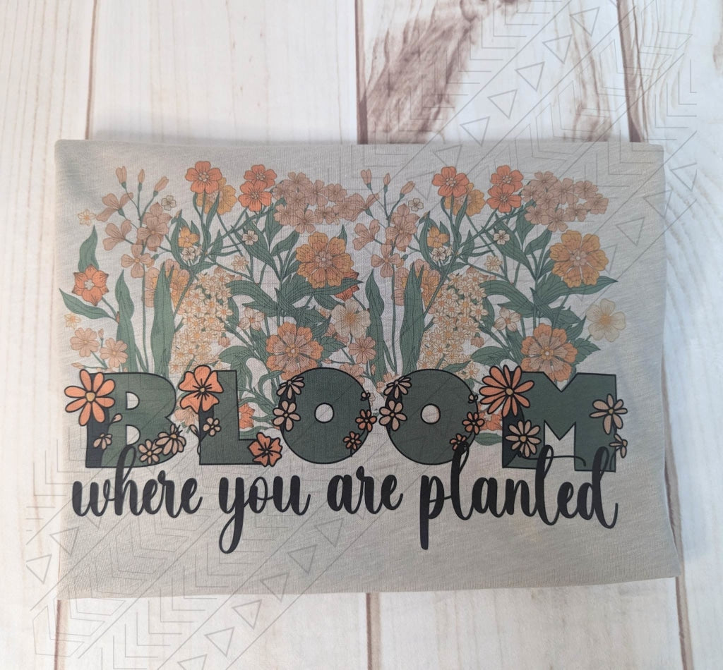 Bloom Where You Are Planted (Boho Floral) Shirts & Tops