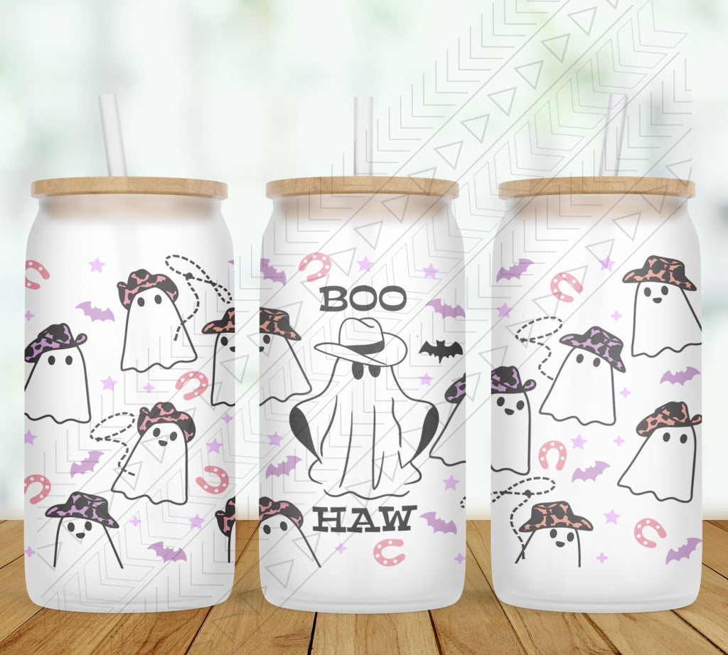 Boo Haw Glass Can