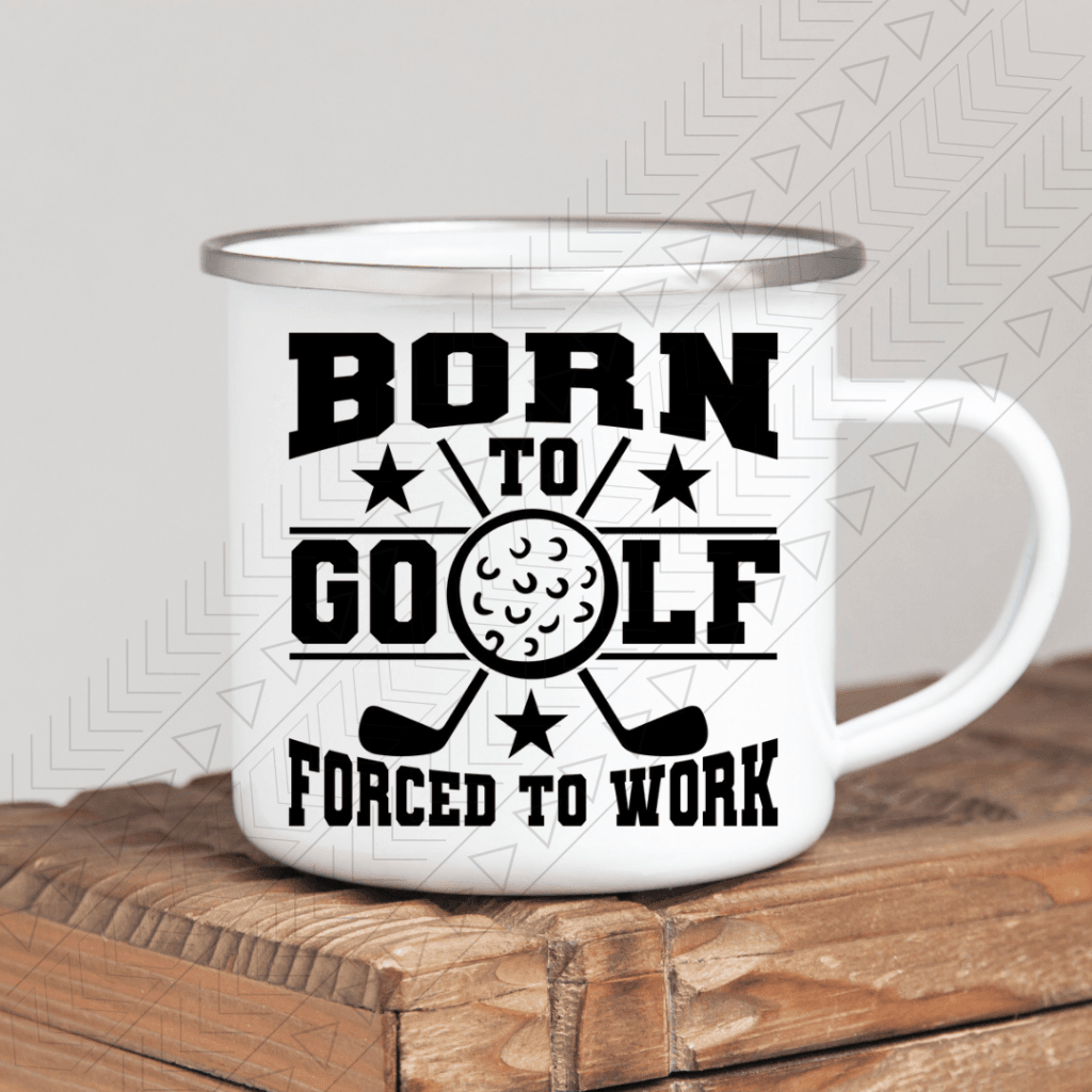 Born To Golf Enamel Mug Mug