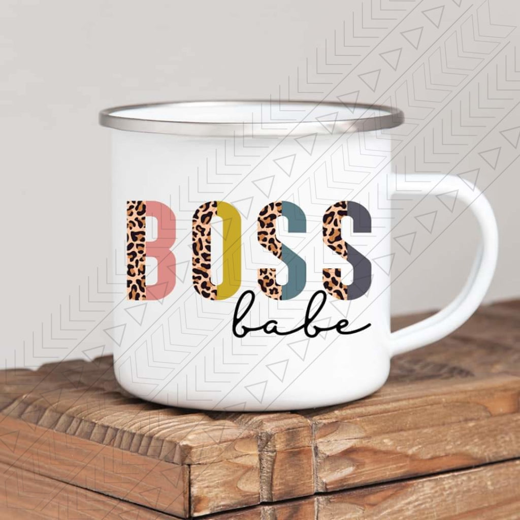 Boss Babe Enamel Mug Mug