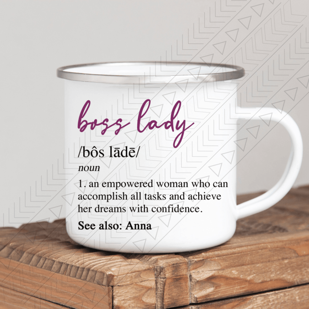 Boss Lady Enamel Mug Mug