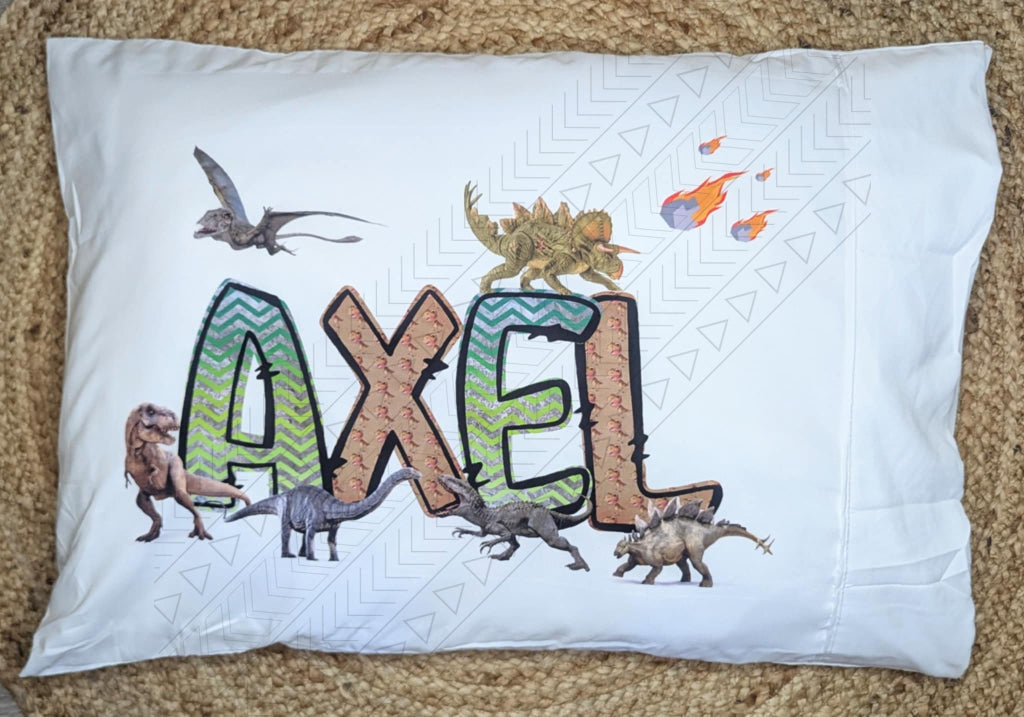 Boy Dino Pillowcase Personalized Pillowcases