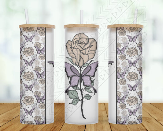 Butterfly Rose Tumbler