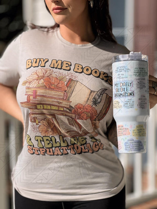 Buy Me Books & Tell To Shirts Tops