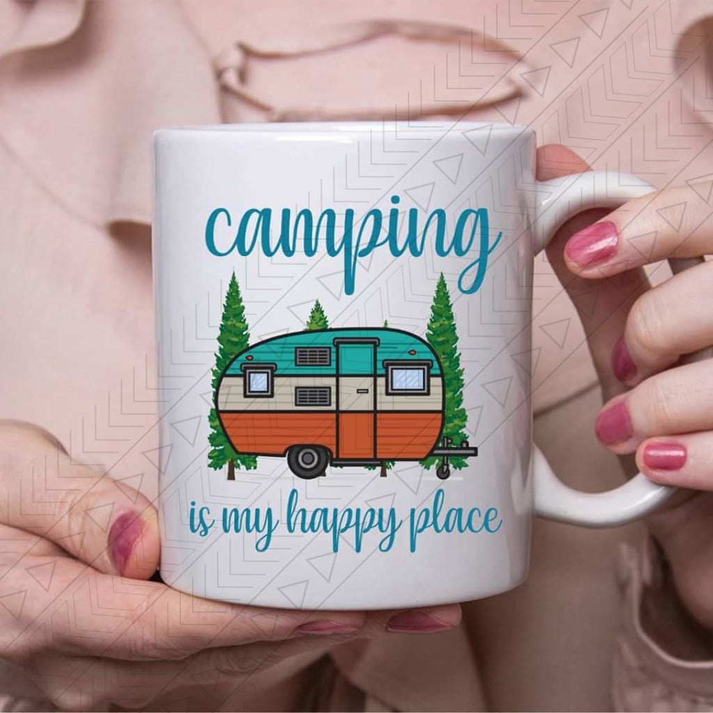 Camping Happy Place Ceramic Mug 11Oz Mug