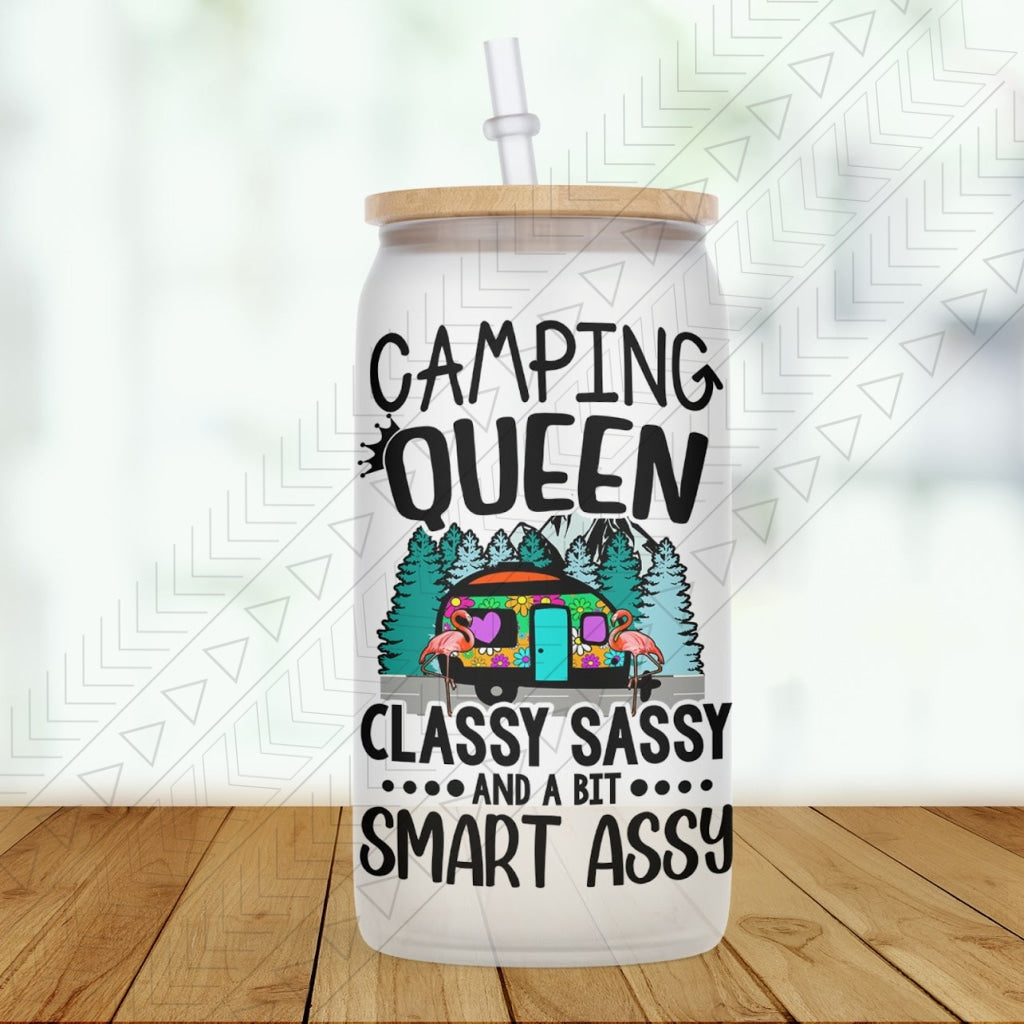 Camping Queen Glass Can