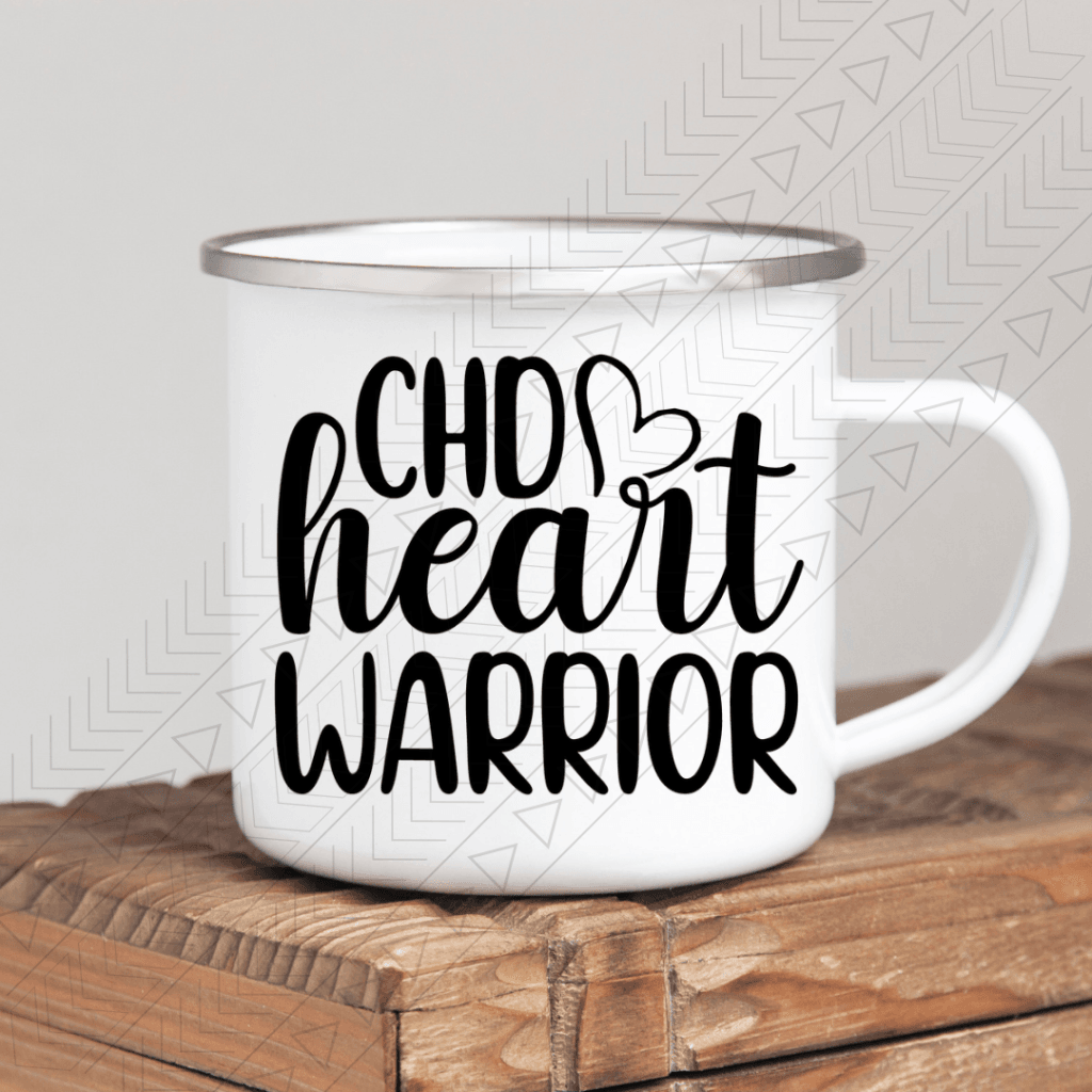 Chd Heart Warrior Enamel Mug Mug