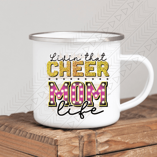 Cheer Mom Enamel Mug Mug