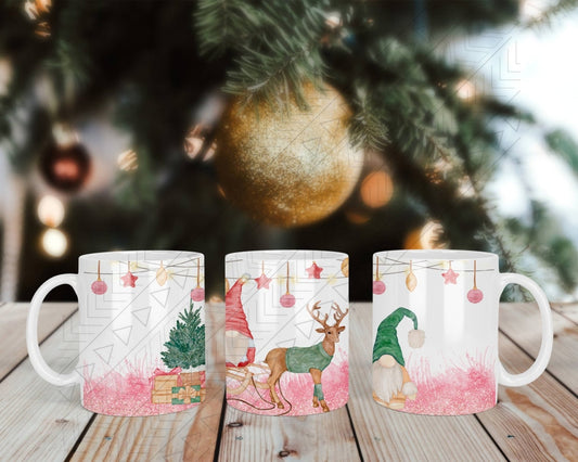 Christmas Gnome & Reindeer Mug