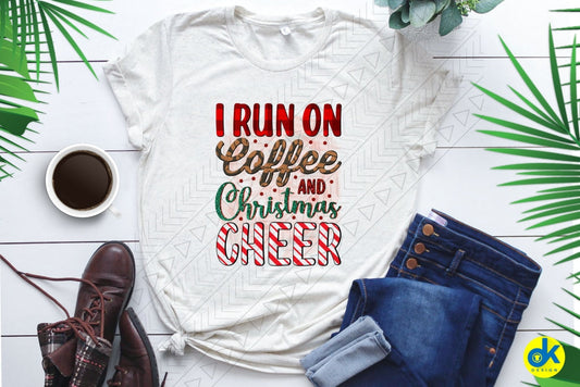Coffee & Christmas Cheer Shirts Tops