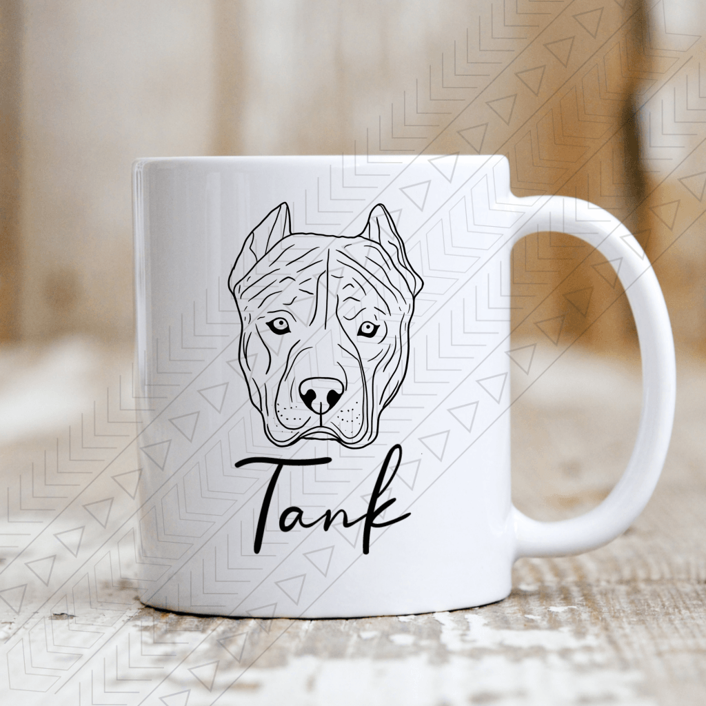 Custom Dog Breed (1 Dog) Ceramic Mug 11Oz / Name Mug