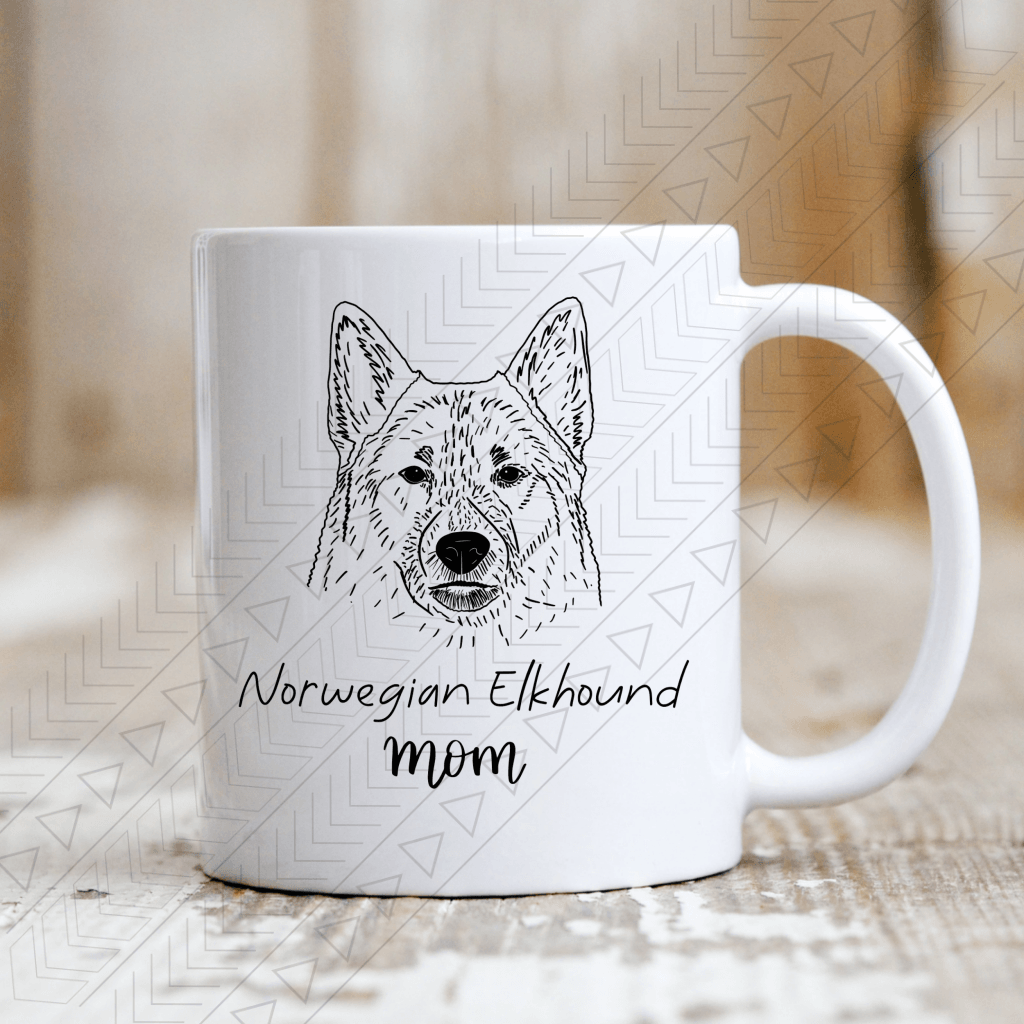 Custom Dog Breed (2 Dogs) Ceramic Mug 11Oz / *breed* Mom Mug