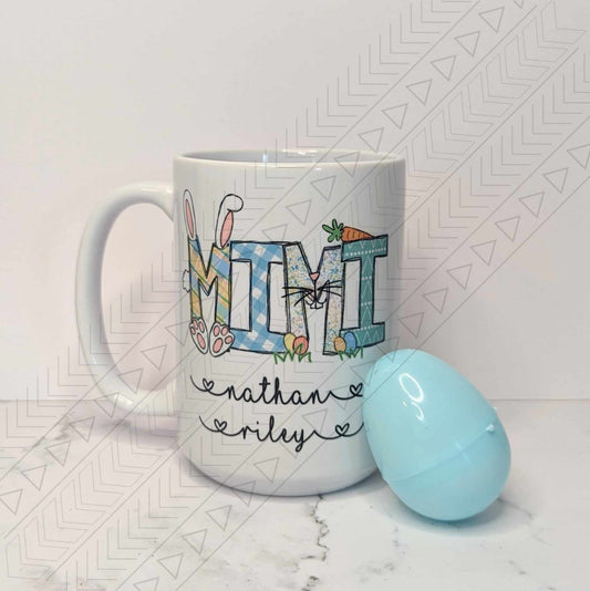 Custom Easter With Names Mug