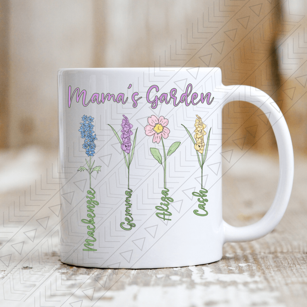 Custom Mamas Garden With Names Mug