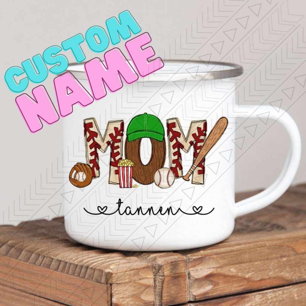 Custom Name Baseball/softball Mug