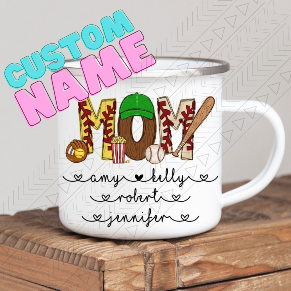 Custom Name Baseball/softball Mug