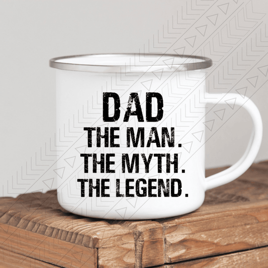 Dad: The Man Enamel Mug Mug