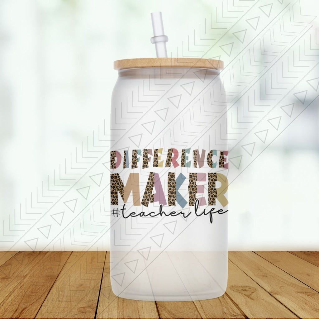 Difference Maker Glass Can