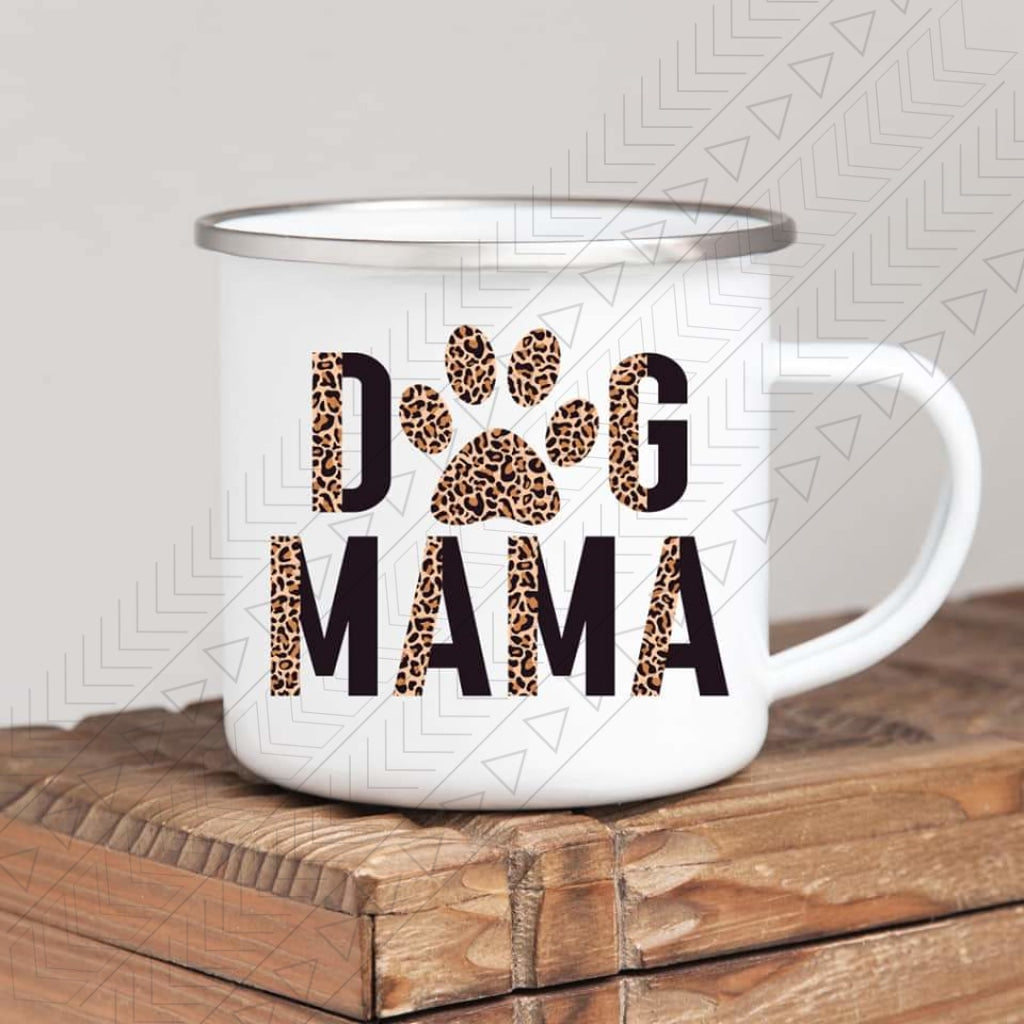 Dog Mama Enamel Mug Mug