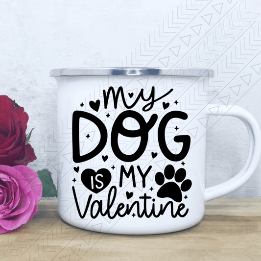Dog Valentine Enamel Mug Mug
