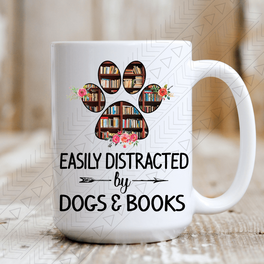 Dogs And Books Ceramic Mug 15Oz Mug