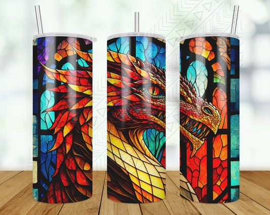 Dragon Stain Glass Tumbler
