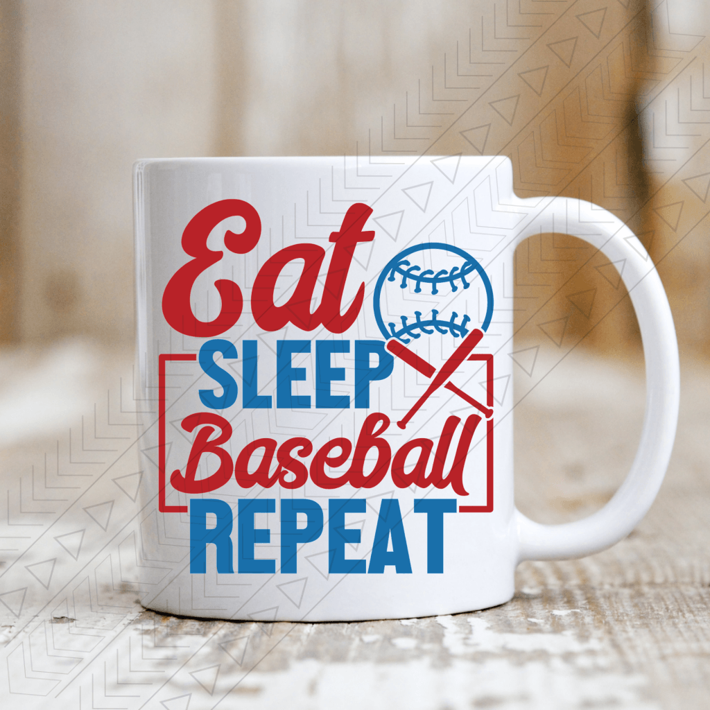 Eat Sleep Baseball Repeat Mug