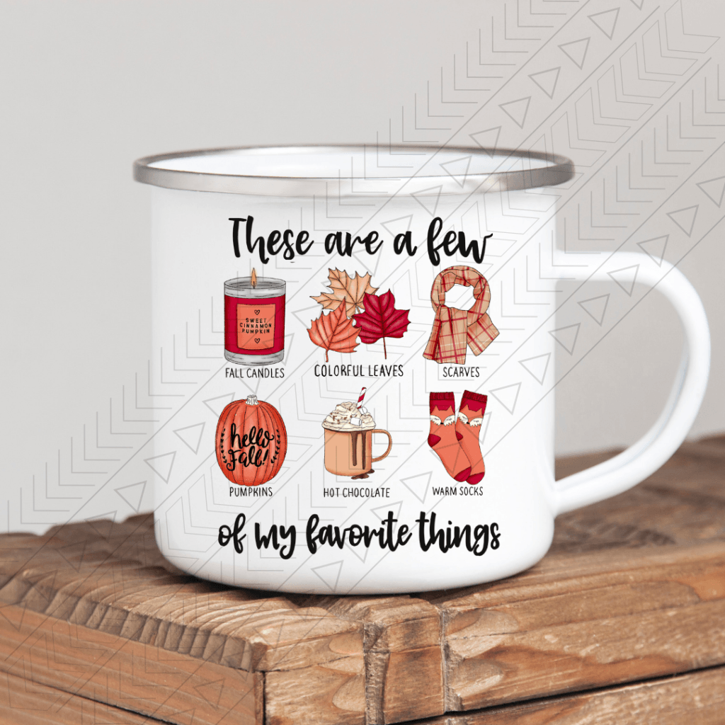 Favorite Things (Fall) Enamel Mug Mug