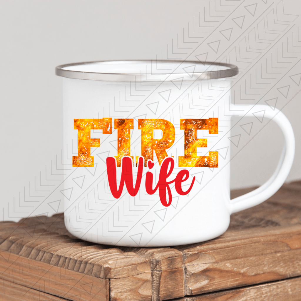 Fire Wife Enamel Mug Mug