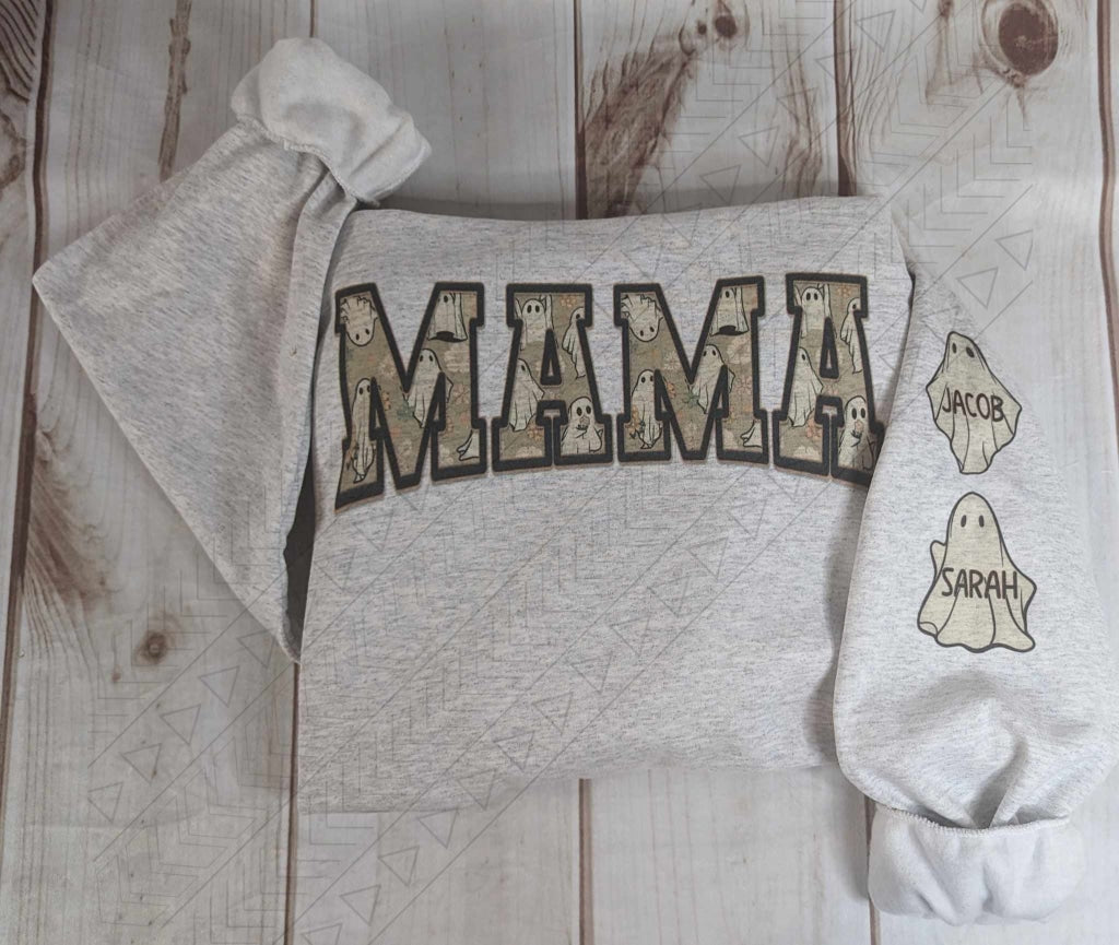 Ghost Mama Sweatshirt (Custom) Shirts & Tops