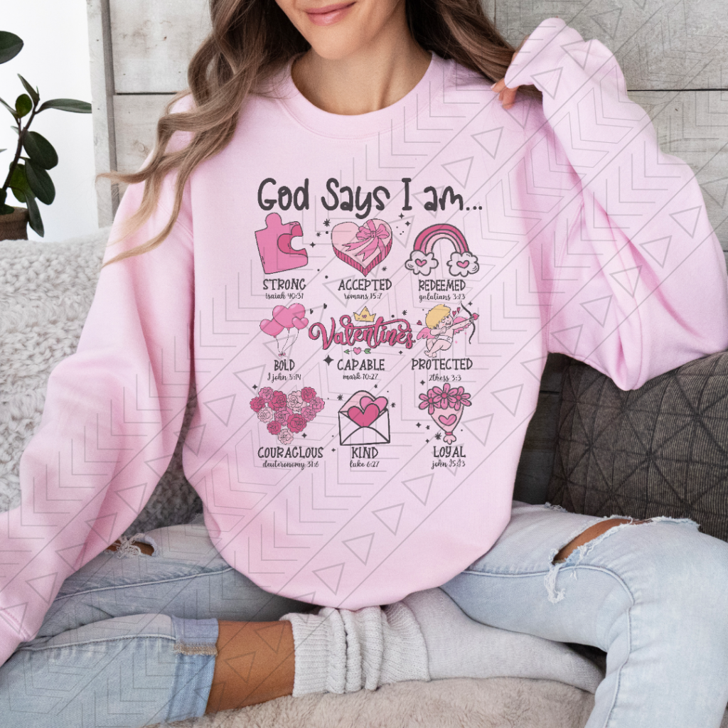 God Says I Am... (Valentines) Shirts & Tops