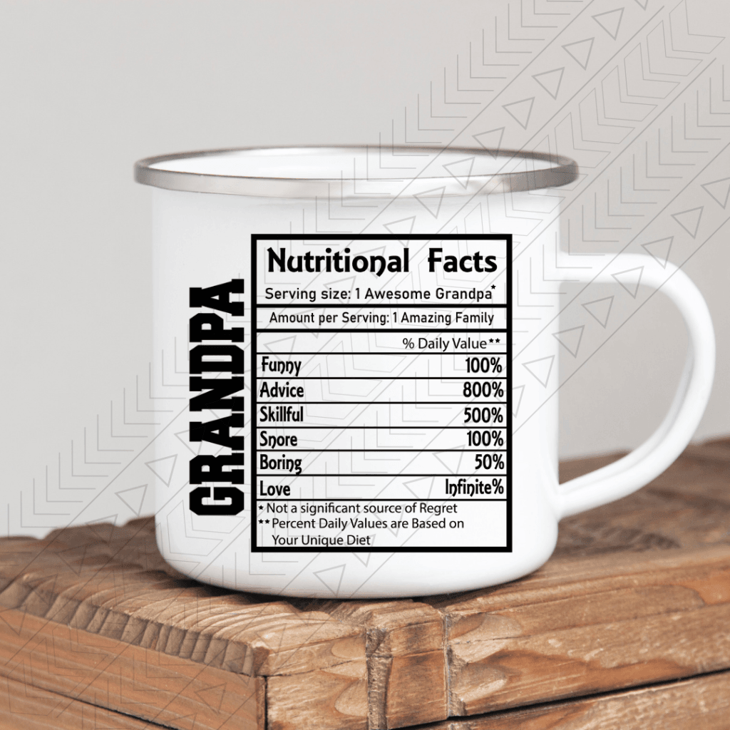 Grandpa Nutrition Enamel Mug Mug