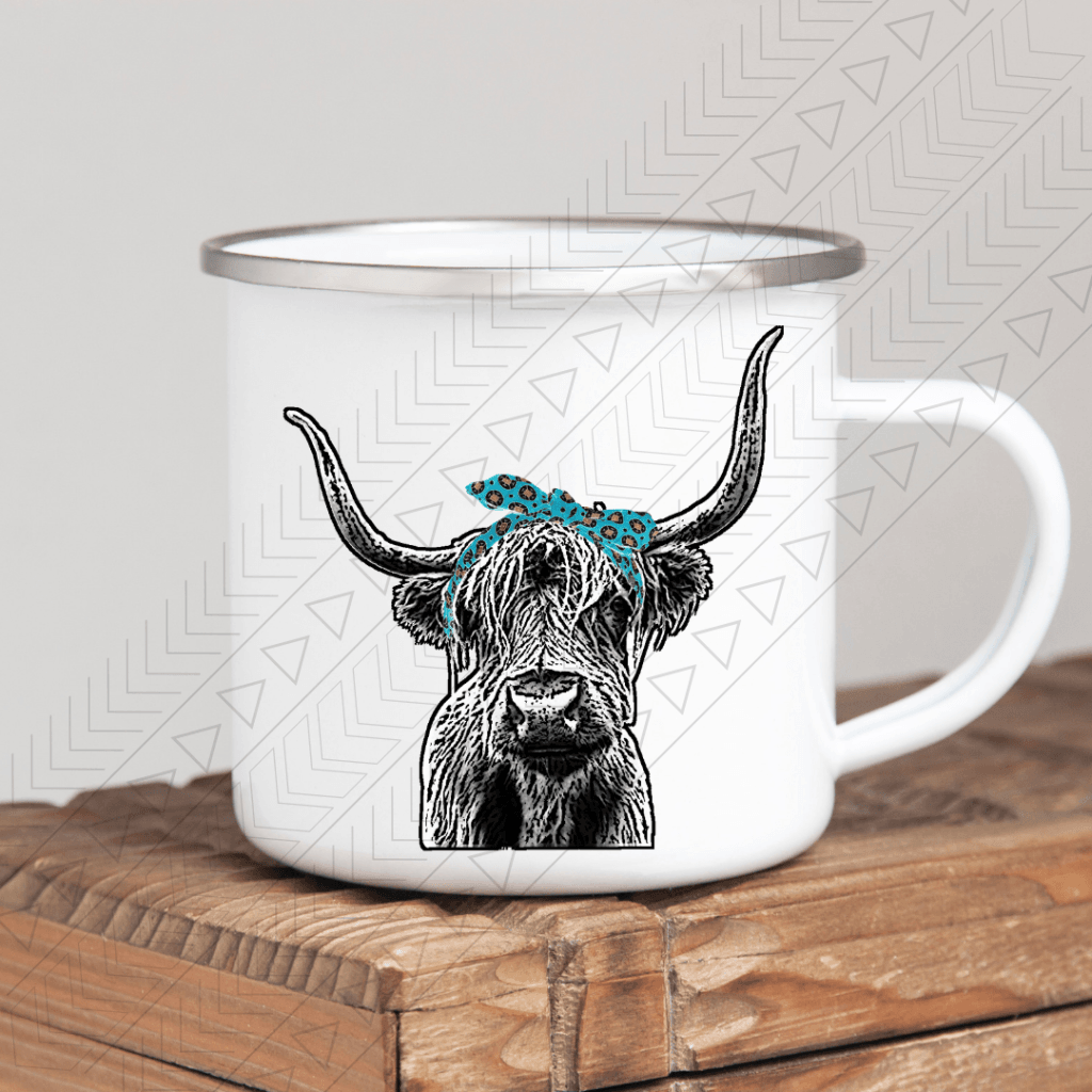 Highland Cow Enamel Mug Mug
