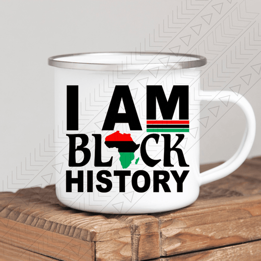 I Am Black History Enamel Mug Mug