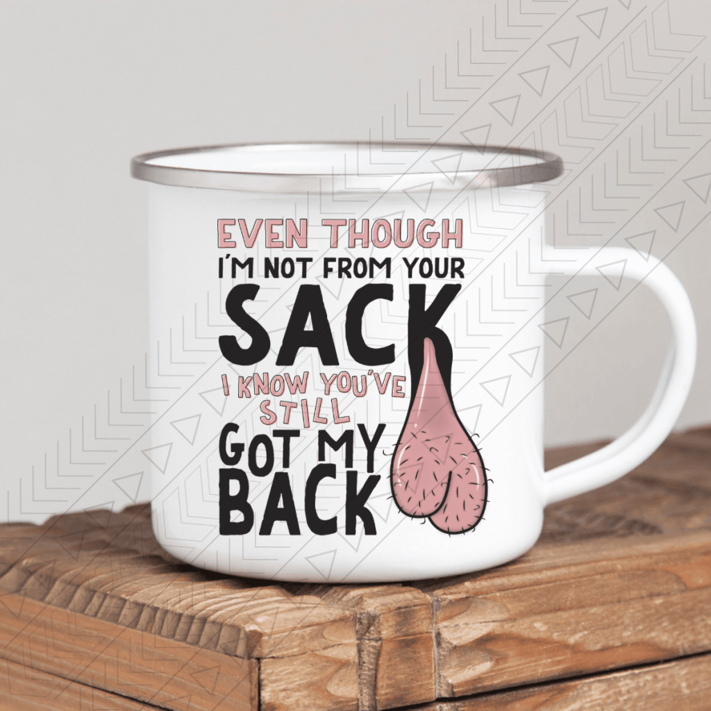 I Know You Got My Back Enamel Mug / Pink Mug