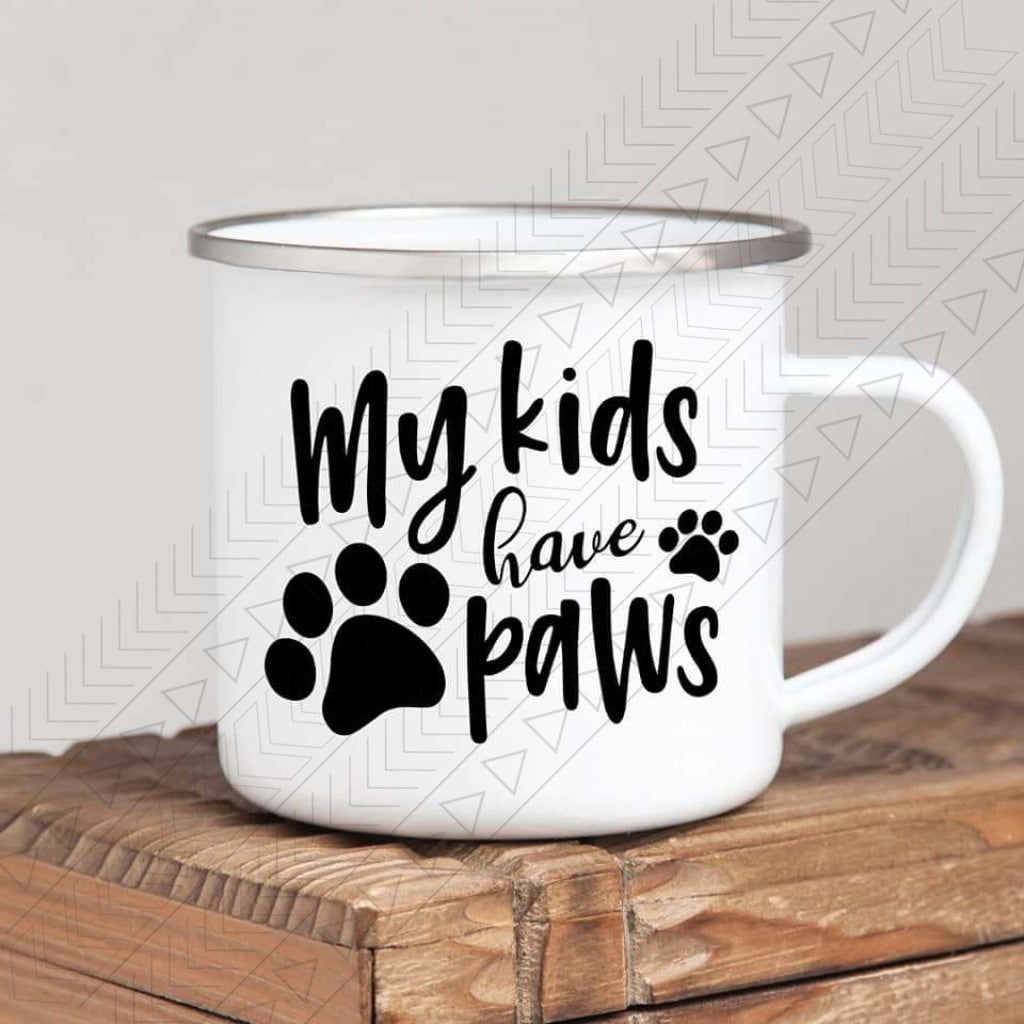 Kids Have Paws Enamel Mug Mug