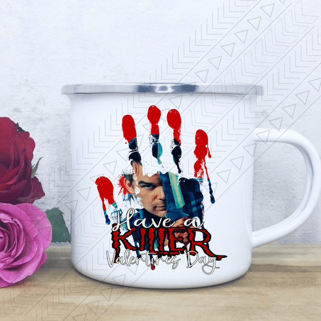 Killer Valentine Day Enamel Mug Mug