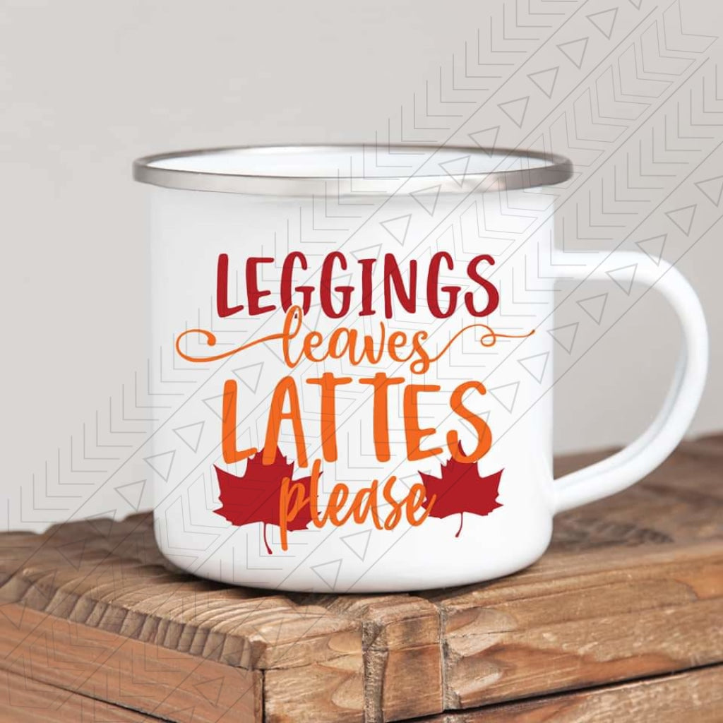 Leggings Leaves Lattes Mug