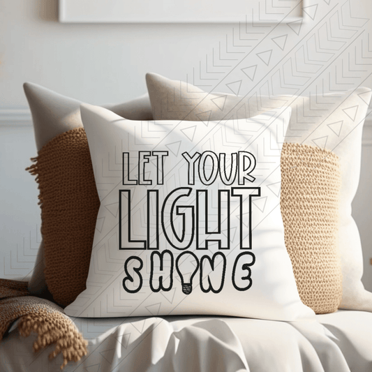 Let Your Light Shine Pillow Cover Pillowcases & Shams